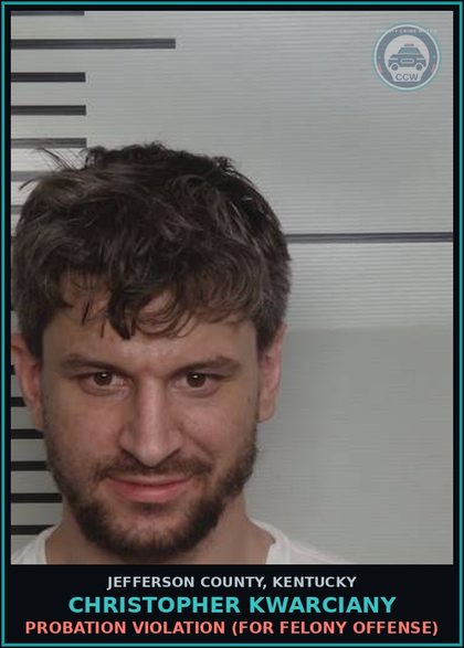 CCW arrest card for Christopher Kwarciany in Jefferson County: RECKLESS DRIVING