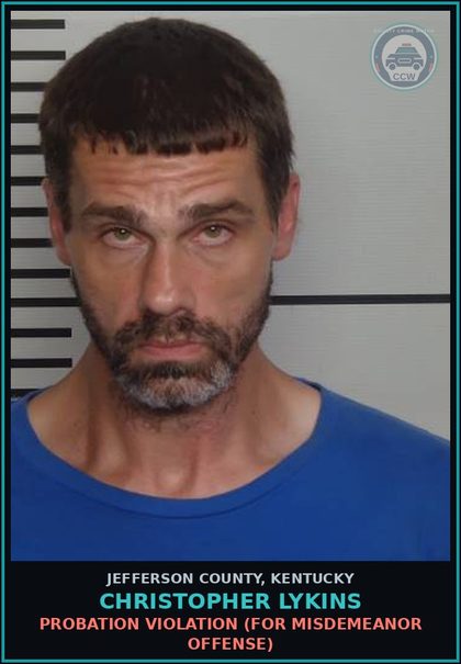 CCW arrest card for Christopher Lykins in Jefferson County: FAILURE TO APPEAR