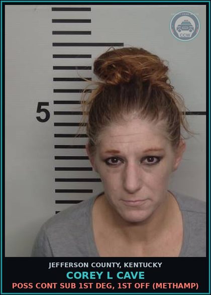 CCW arrest card for Corey L Cave in Jefferson County: RECEIVING STOLEN PROPERTY $1,000 < $10,000