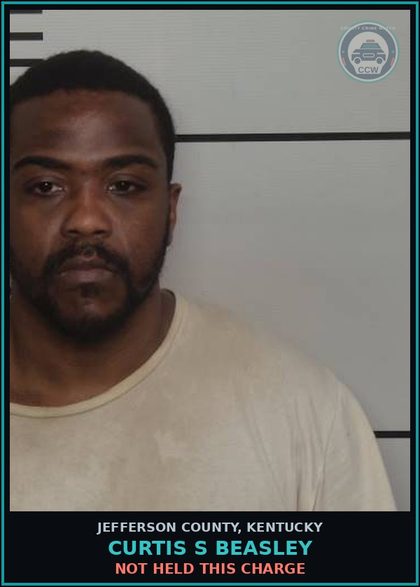CCW arrest card for Curtis S Beasley in Jefferson County: NOT HELD THIS CHARGE