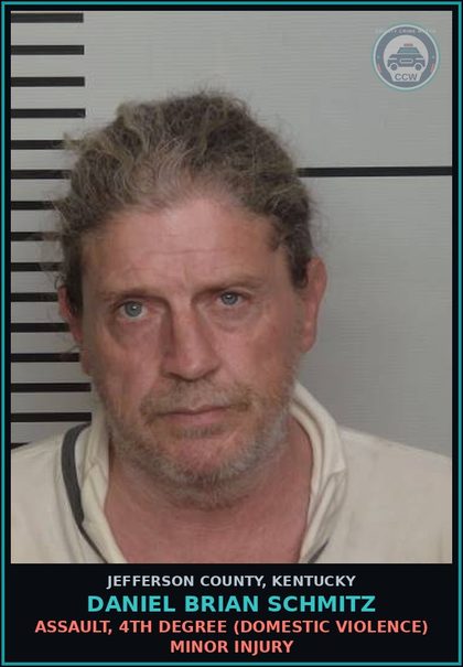 CCW arrest card for Daniel Brian Schmitz in Jefferson County: ASSAULT, 4TH DEGREE (DOMESTIC VIOLENCE) MINOR INJURY