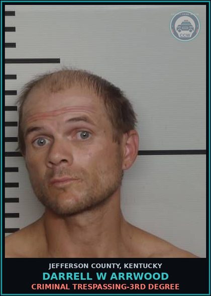 CCW arrest card for Darrell W Arrwood in Jefferson County: TBUT OR DISP ALL OTHERS
