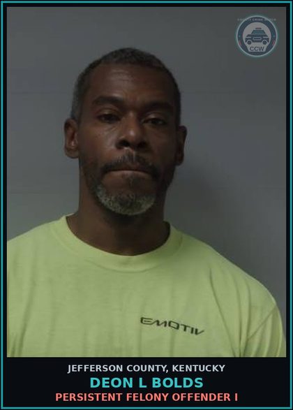 CCW arrest card for Deon L Bolds in Jefferson County: TRAFF IN contr substance 1ST OFFENSE (HEROIN)