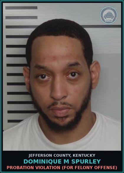 CCW arrest card for Dominique M Spurley in Jefferson County: POSSESSION OF HANDGUN BY CONVICTED FELON