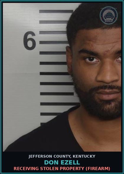 CCW arrest card for Don Ezell in Jefferson County: POSSESSION OF HANDGUN BY CONVICTED FELON
