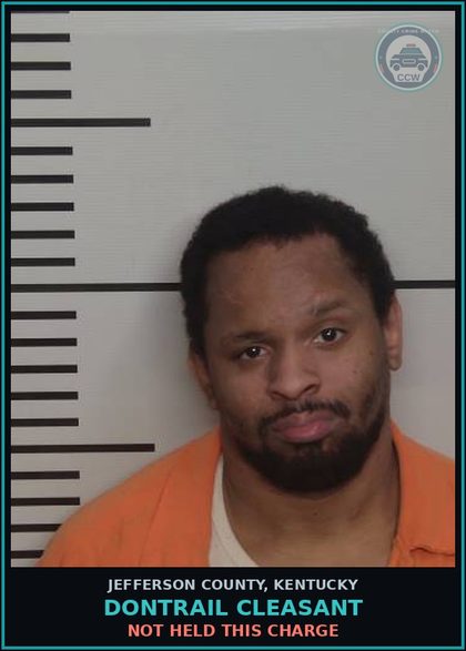 CCW arrest card for Dontrail Cleasant in Jefferson County: NOT HELD THIS CHARGE