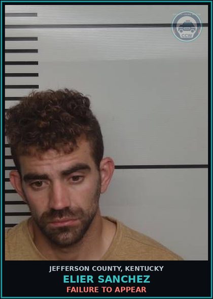 CCW arrest card for Elier Sanchez in Jefferson County: FAILURE TO APPEAR