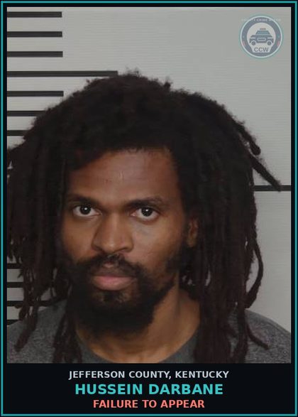 CCW arrest card for Hussein Darbane in Jefferson County: FAILURE TO APPEAR