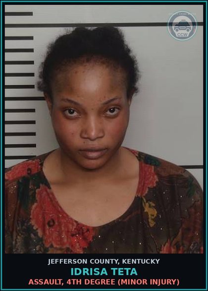 CCW arrest card for Idrisa Teta in Jefferson County: ASSAULT, 4TH DEGREE (MINOR INJURY)