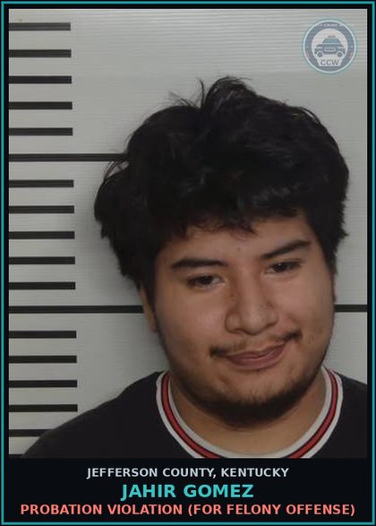 CCW arrest card for Jahir Gomez in Jefferson County: TRAF IN Canna ( 8 OZ TO < 5 LBS.) 1ST OFF