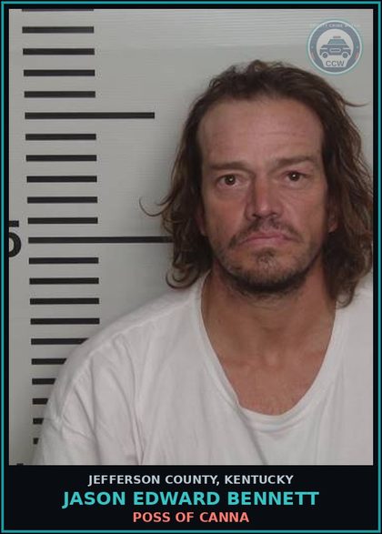 CCW arrest card for Jason Edward Bennett in Jefferson County: CRIMINAL TRESPASSING-3RD DEGREE