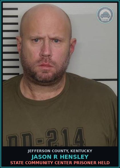 CCW arrest card for Jason R Hensley in Jefferson County: STATE COMMUNITY CENTER PRISONER HELD