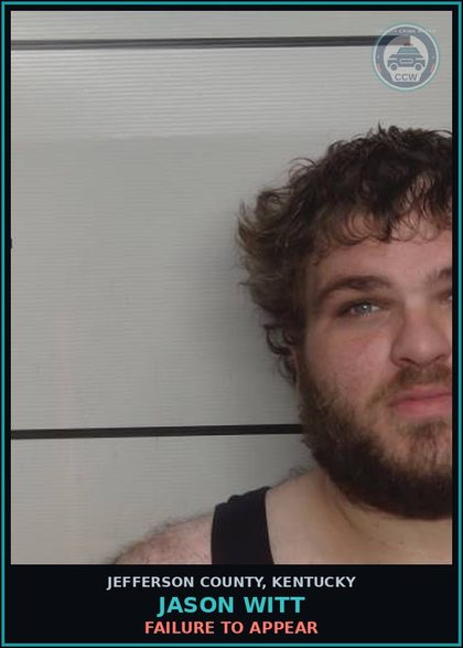 CCW arrest card for Jason Witt in Jefferson County: FAILURE TO APPEAR