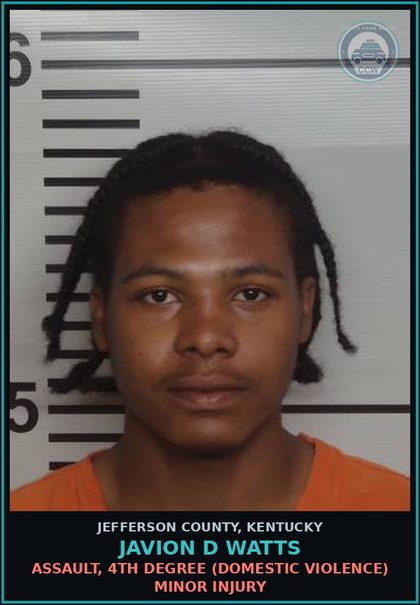 CCW arrest card for Javion D Watts in Jefferson County: STRANGULATION 1ST DEGREE (DOMESTIC VIOLENCE RELATED)