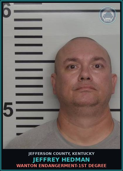CCW arrest card for Jeffrey Hedman in Jefferson County: WANTON ENDANGERMENT-1ST DEGREE