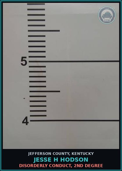 CCW arrest card for Jesse H Hodson in Jefferson County: ALCOHOL INTOX IN A PUBLIC PLACE (1ST & 2ND OFFENSE