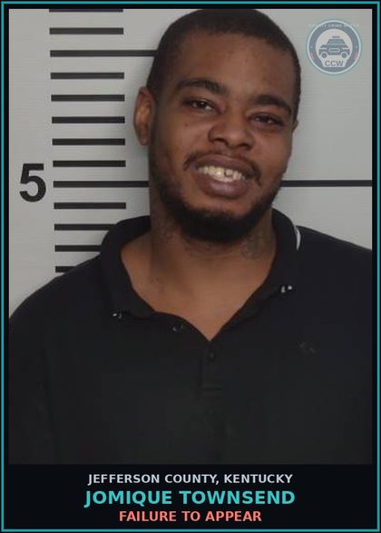 CCW arrest card for Jomique Townsend in Jefferson County: FAILURE TO APPEAR