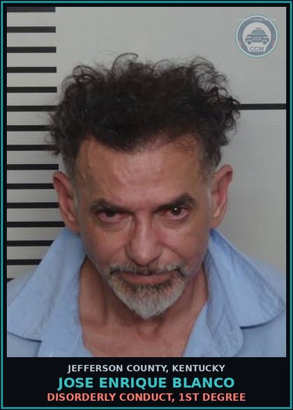 CCW arrest card for Jose Enrique Blanco in Jefferson County: PUBLIC INTOXICATION-CONTROLL SUB(EXCLUDES ALCOHOL)
