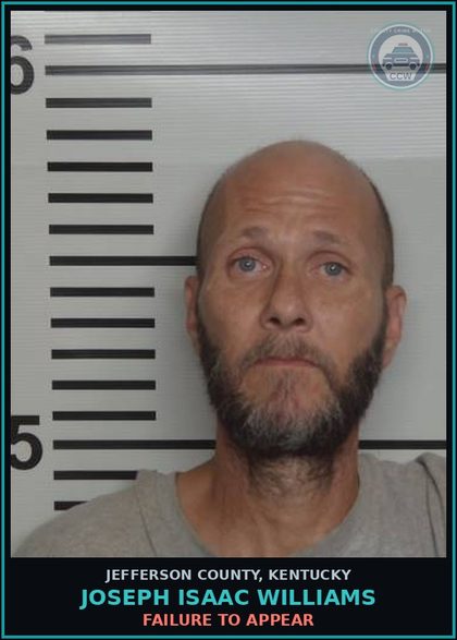 CCW arrest card for Joseph Isaac Williams in Jefferson County: FAILURE TO APPEAR