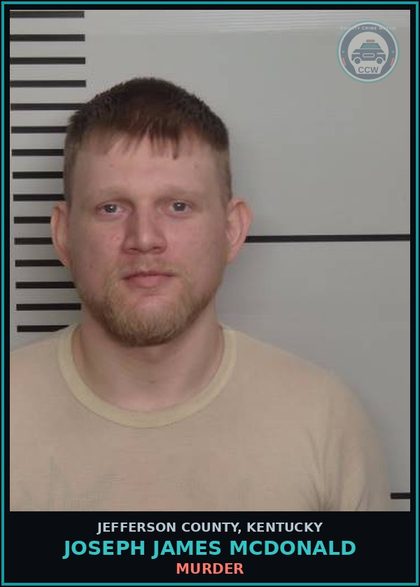 CCW arrest card for Joseph James Mcdonald in Jefferson County: MURDER