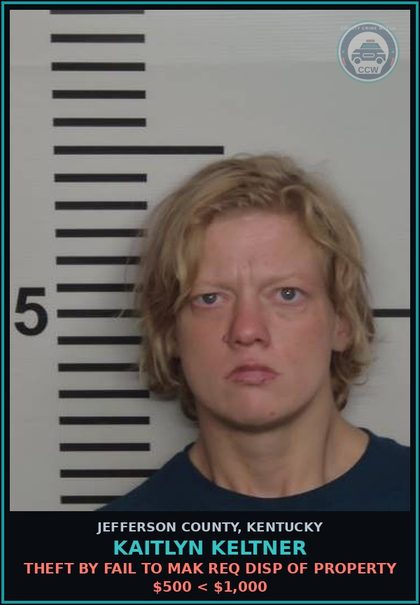 CCW arrest card for Kaitlyn Keltner in Jefferson County: ESCAPE 2ND DEGREE-(IDENTIFY FACILITY)