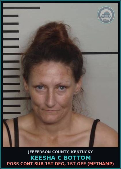 CCW arrest card for Keesha C Bottom in Jefferson County: RECEIVING STOLEN PROPERTY $10,000 OR MORE