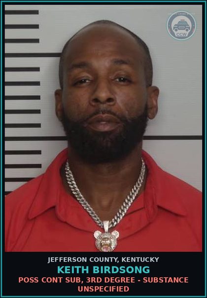 CCW arrest card for Keith Birdsong in Jefferson County: RECEIVING STOLEN PROPERTY $1,000 < $10,000