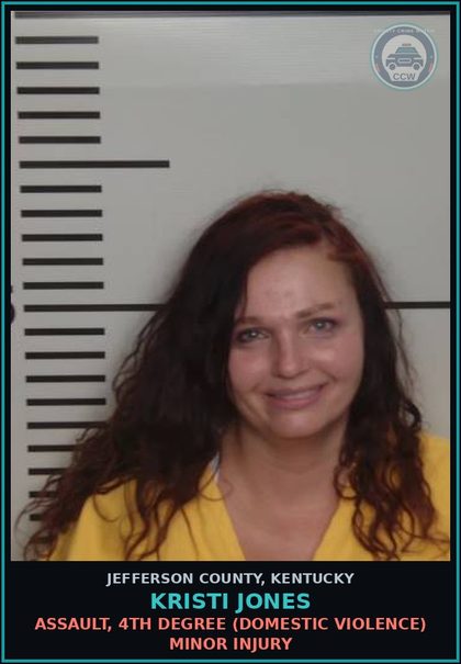 CCW arrest card for Kristi Jones in Jefferson County: ASSAULT, 4TH DEGREE (DOMESTIC VIOLENCE) MINOR INJURY