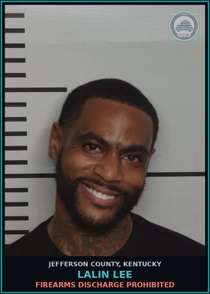 CCW arrest card for Lalin Lee in Jefferson County: FIREARMS DISCHARGE PROHIBITED