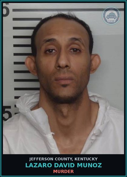 CCW arrest card for Lazaro David Munoz in Jefferson County: MURDER