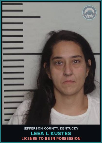 CCW arrest card for Leea L Kustes in Jefferson County: SPEEDING 26 MPH OR > SPEED LIMIT