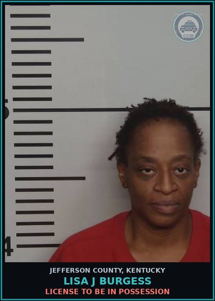 CCW arrest card for Lisa J Burgess in Jefferson County: ENDANGERING THE WELFARE OF A MINOR