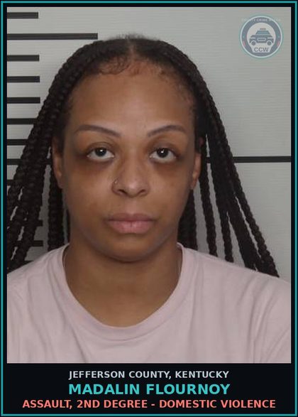 CCW arrest card for Madalin Flournoy in Jefferson County: MENACING