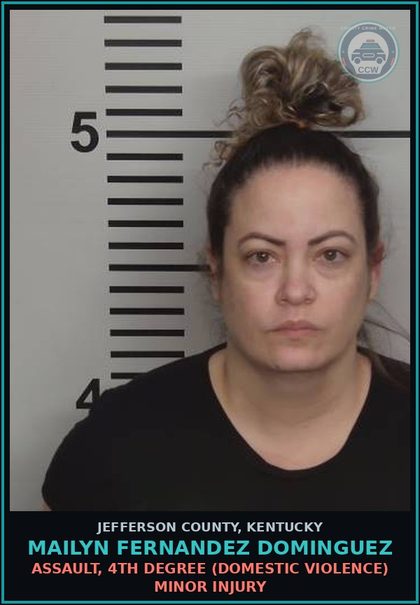 CCW arrest card for Mailyn Fernandez Dominguez in Jefferson County: ASSAULT, 4TH DEGREE (DOMESTIC VIOLENCE) MINOR INJURY