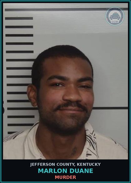 CCW arrest card for Marlon Duane in Jefferson County: MURDER