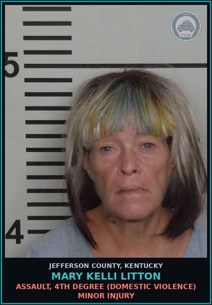 CCW arrest card for Mary Kelli Litton in Jefferson County: CRIMINAL MISCHIEF, 1ST DEGREE