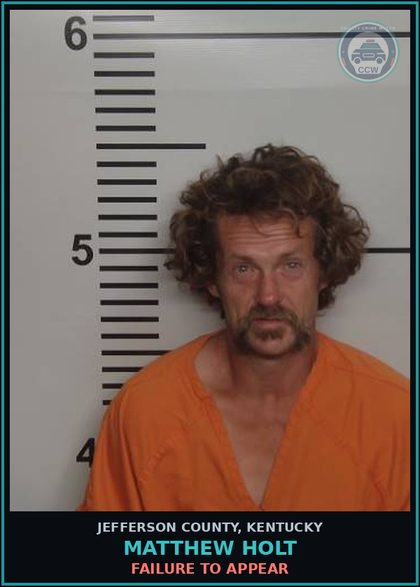 CCW arrest card for Matthew Holt in Jefferson County: FAILURE TO APPEAR