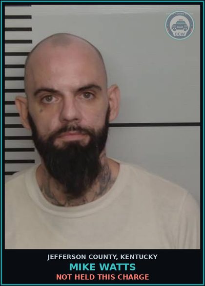 CCW arrest card for Mike Watts in Jefferson County: NOT HELD THIS CHARGE