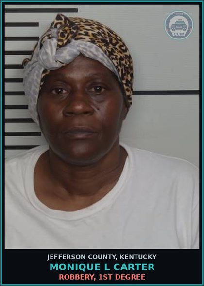 CCW arrest card for Monique L Carter in Jefferson County: WANTON ENDANGERMENT-1ST DEGREE