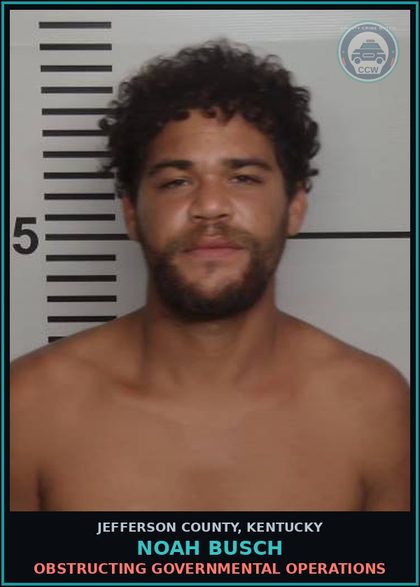 CCW arrest card for Noah Busch in Jefferson County: CRIMINAL MISCHIEF, 1ST DEGREE