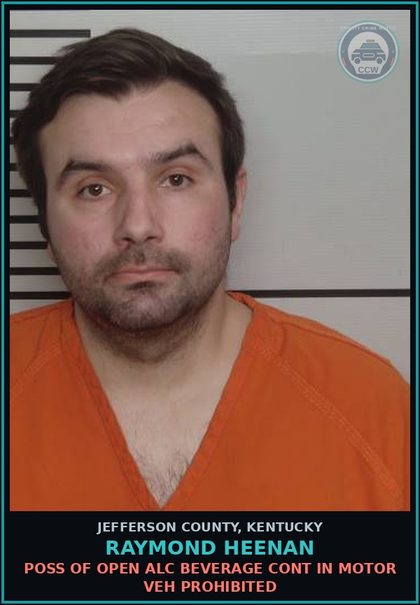 CCW arrest card for Raymond Heenan in Jefferson County: ESCAPE 2ND DEGREE-(IDENTIFY FACILITY)