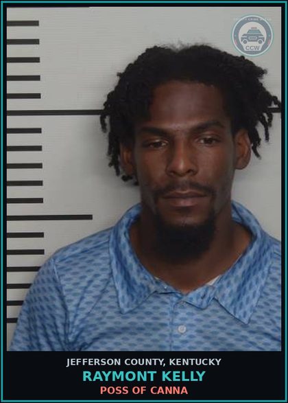 CCW arrest card for Raymont Kelly in Jefferson County: NO REGISTRATION PLATES