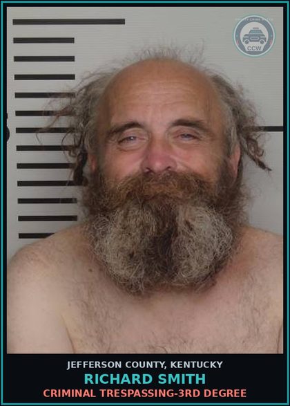 CCW arrest card for Richard Smith in Jefferson County: CRIMINAL TRESPASSING-3RD DEGREE
