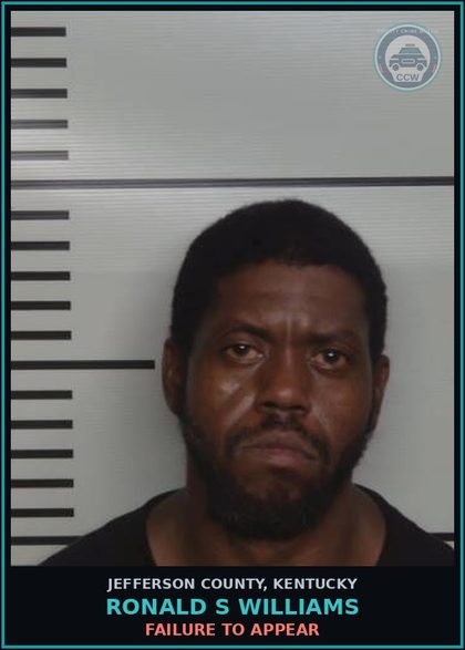 CCW arrest card for Ronald S Williams in Jefferson County: FAILURE TO APPEAR