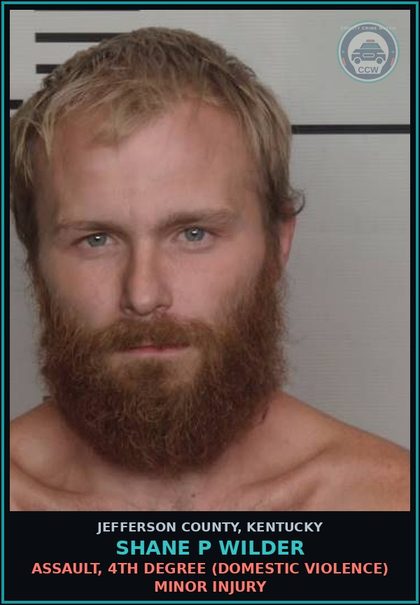 CCW arrest card for Shane P Wilder in Jefferson County: TAMPERING WITH PHYSICAL EVIDENCE