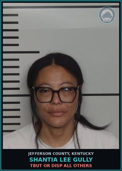 CCW arrest card for Shantia Lee Gully in Jefferson County: TBUT OR DISP ALL OTHERS