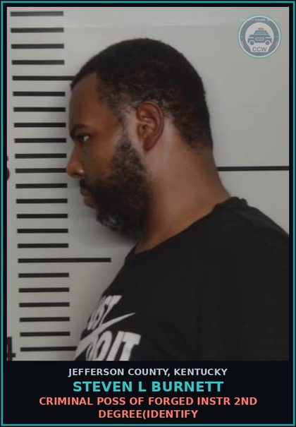 CCW arrest card for Steven L Burnett in Jefferson County: NO OPERATORS-MOPED LICENSE