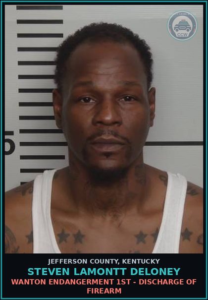 CCW arrest card for Steven Lamontt Deloney in Jefferson County: UNLAWFUL IMPRISONMENT - 1ST DEGREE