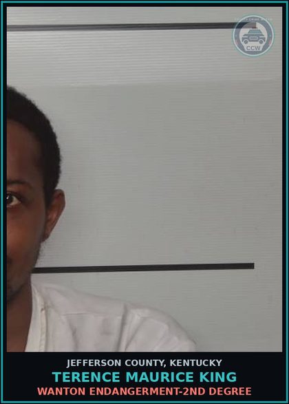 CCW arrest card for Terence Maurice King in Jefferson County: WANTON ENDANGERMENT-2ND DEGREE