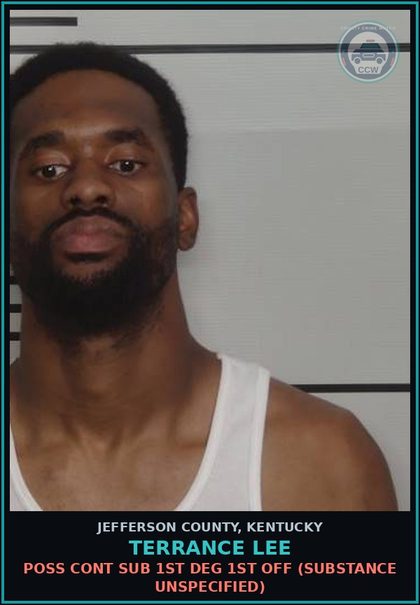 CCW arrest card for Terrance Lee in Jefferson County: ONE HEADLIGHT